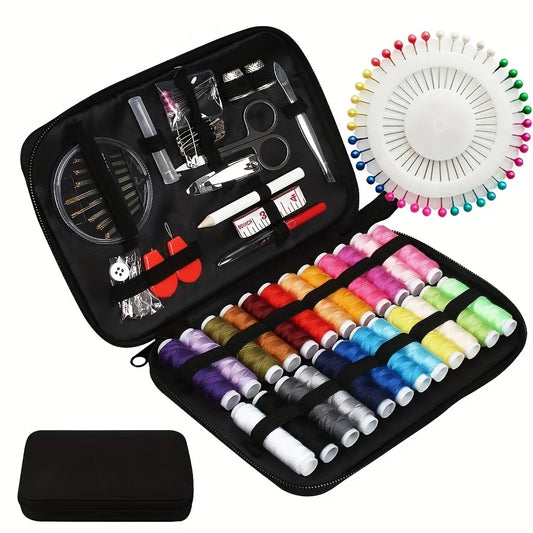 Sewing Kit with Case, 130 pcs