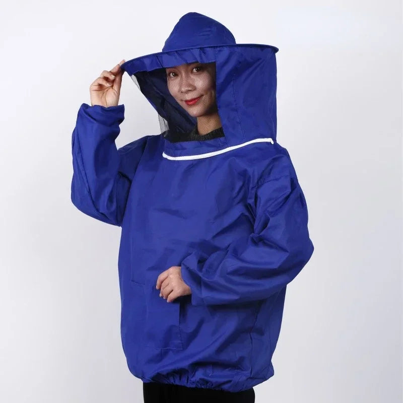 2024 Foldable Beekeeping Suit Jacket Veil Set