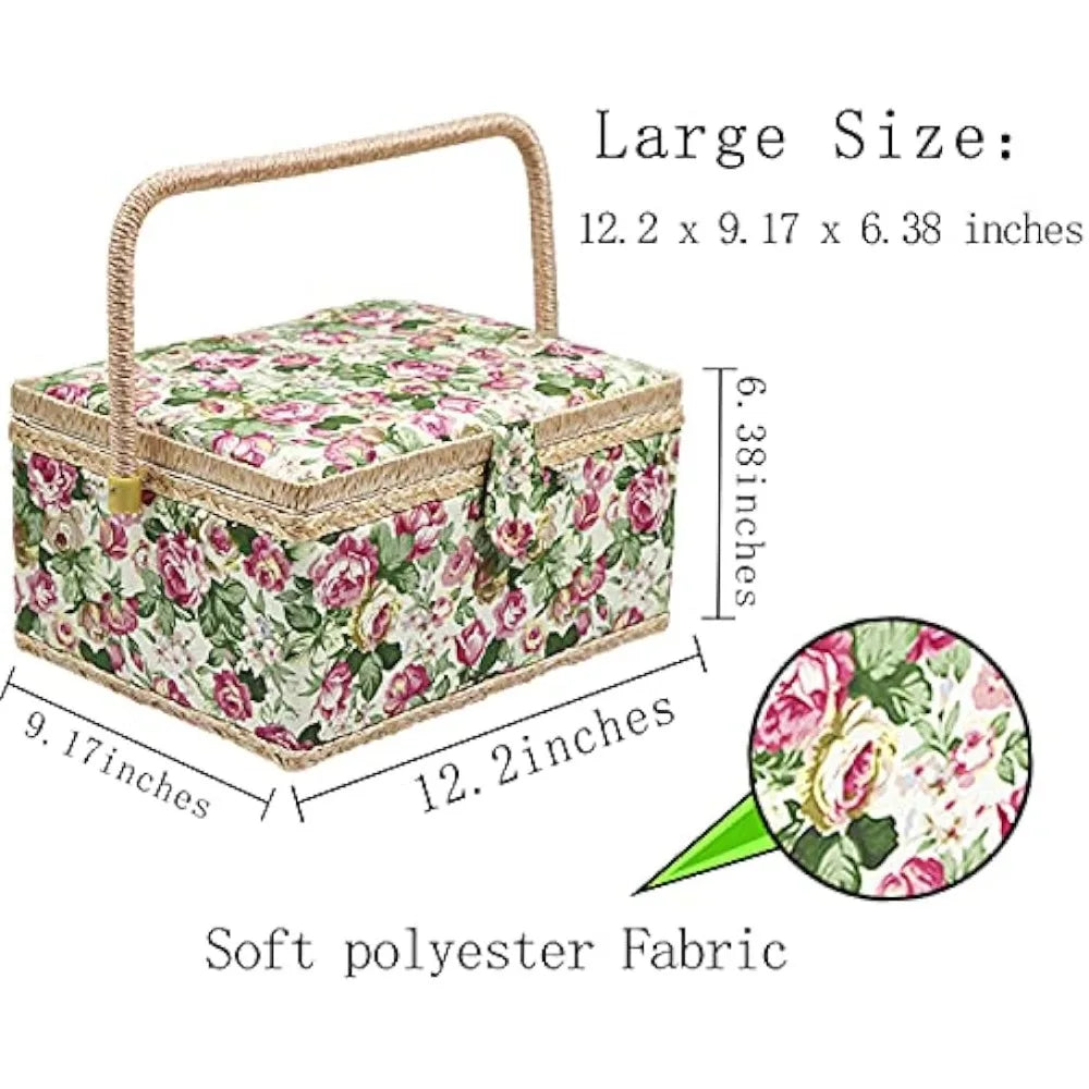 Large Sewing Basket with Accessories