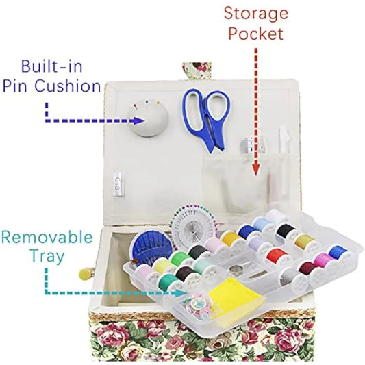 Large Sewing Basket with Accessories