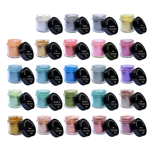 Set Of 24 Color Mica Powder Pigment