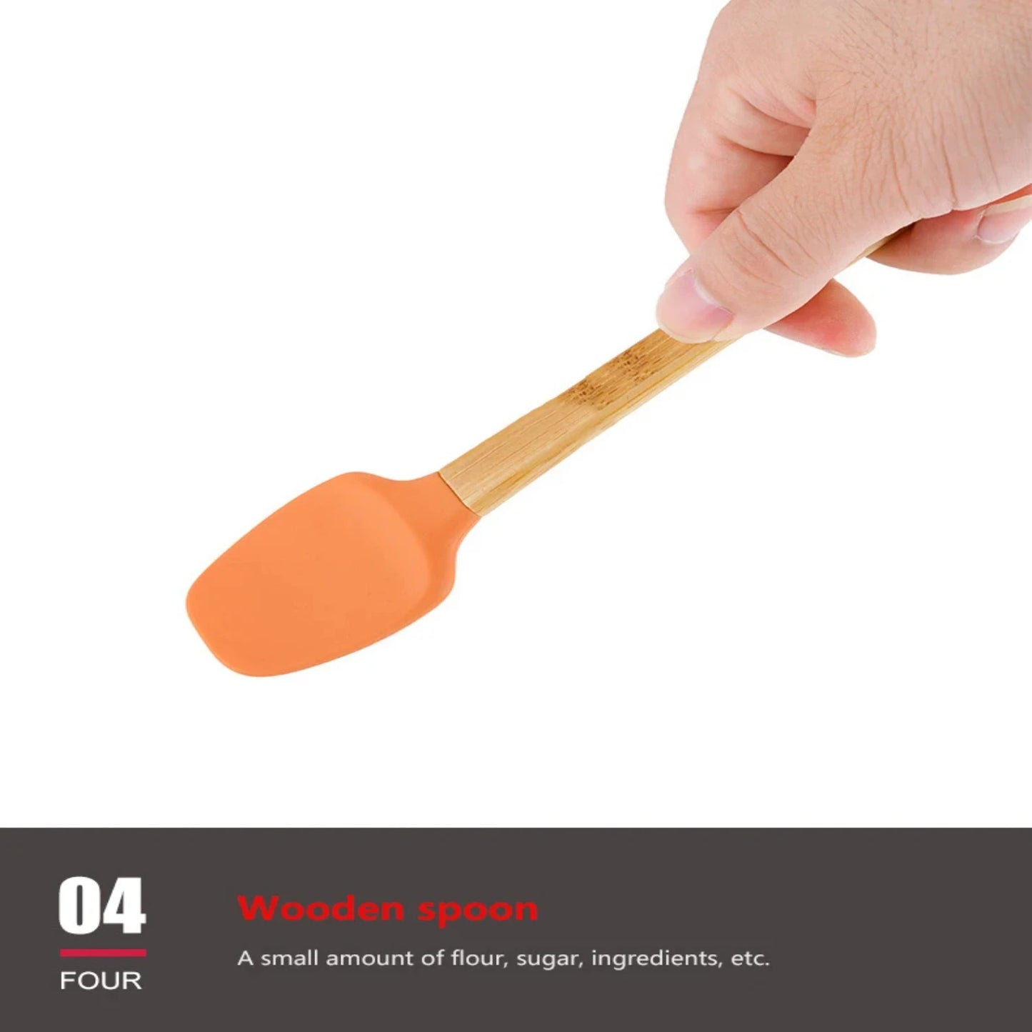 5PCS Mini Silicone Spatula Set