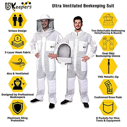 Beekeeping Suit with Veils & Gloves