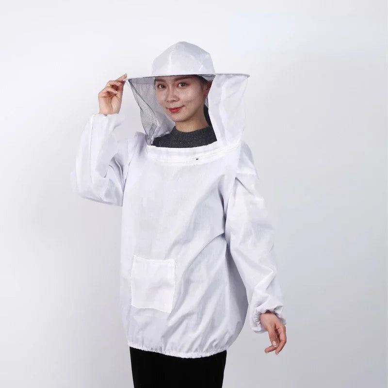 2024 Foldable Beekeeping Suit Jacket Veil Set