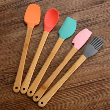 5PCS Mini Silicone Spatula Set