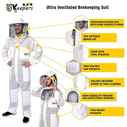 Beekeeping Suit with Veils & Gloves