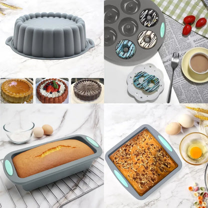 49 Pieces Silicone Bakeware Set